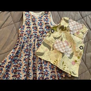 h&m print sundress & artisan reversible smock